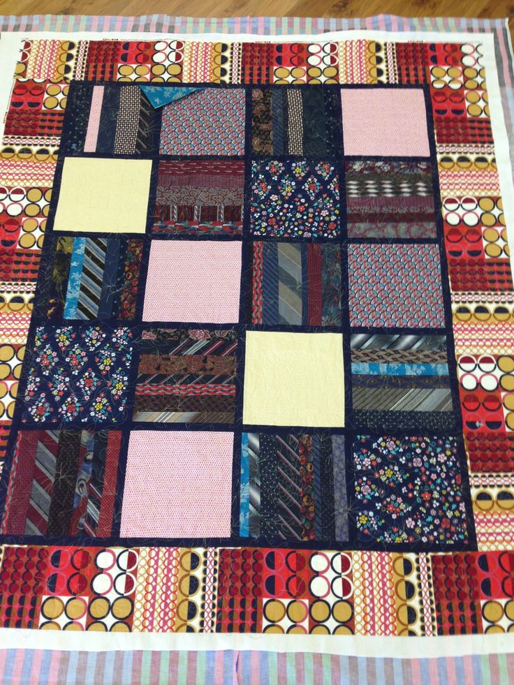 Quilts Using Men's Neckties - CaliQuilter